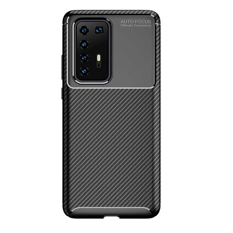 Huawei P40 Pro Kılıf Zore Negro Silikon Kapak Siyah