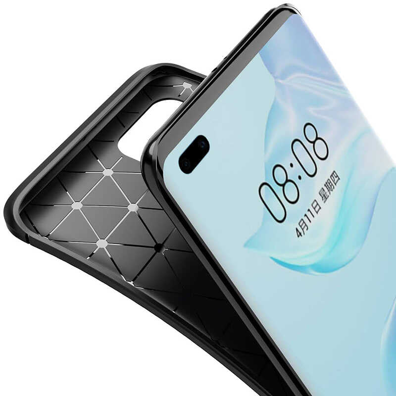 Huawei P40 Pro Kılıf Zore Negro Silikon Kapak Lacivert