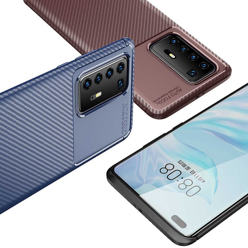 Huawei P40 Pro Kılıf Zore Negro Silikon Kapak Siyah