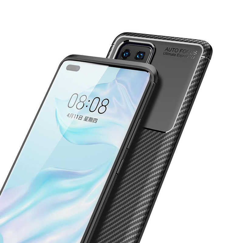 Huawei P40 Pro Kılıf Zore Negro Silikon Kapak Siyah