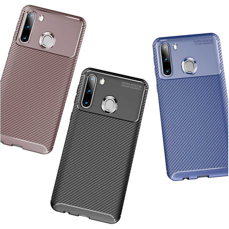 Galaxy A21 Kılıf Zore Negro Silikon Kapak Siyah