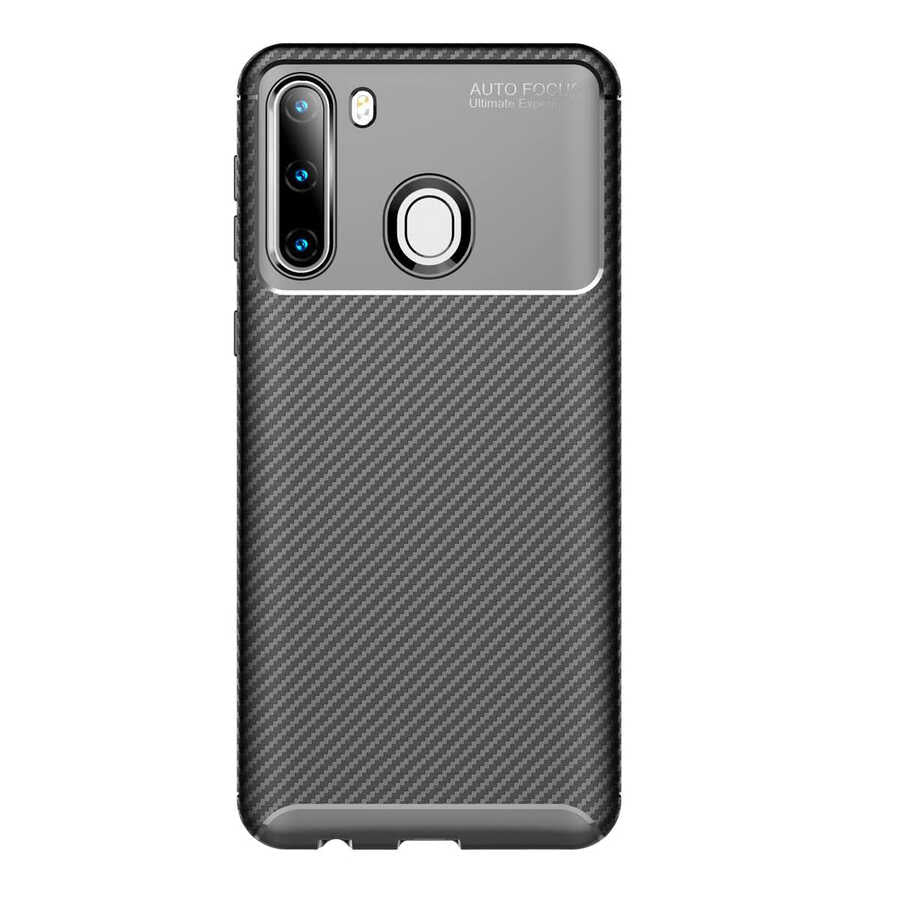 Galaxy A21 Kılıf Zore Negro Silikon Kapak Siyah