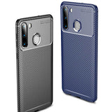 Galaxy A21 Kılıf Zore Negro Silikon Kapak Siyah