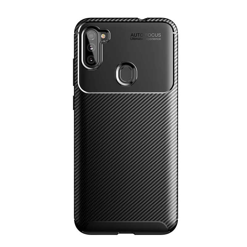Galaxy A21 Kılıf Zore Negro Silikon Kapak Kahverengi