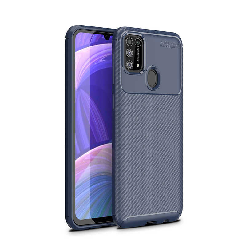 Galaxy M31 Kılıf Zore Negro Silikon Kapak Kahverengi