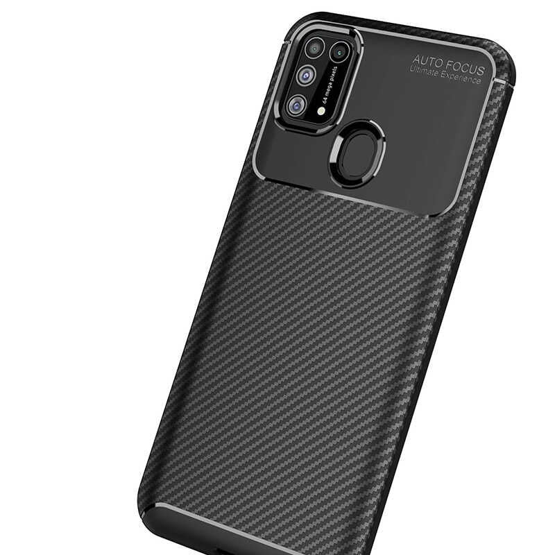 Galaxy M31 Kılıf Zore Negro Silikon Kapak Siyah