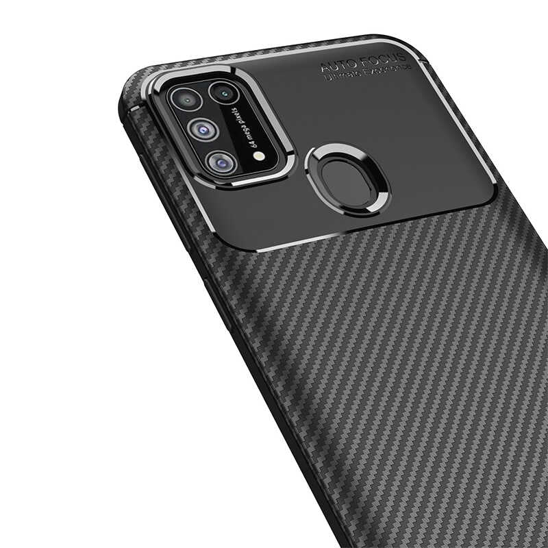 Galaxy M31 Kılıf Zore Negro Silikon Kapak Siyah