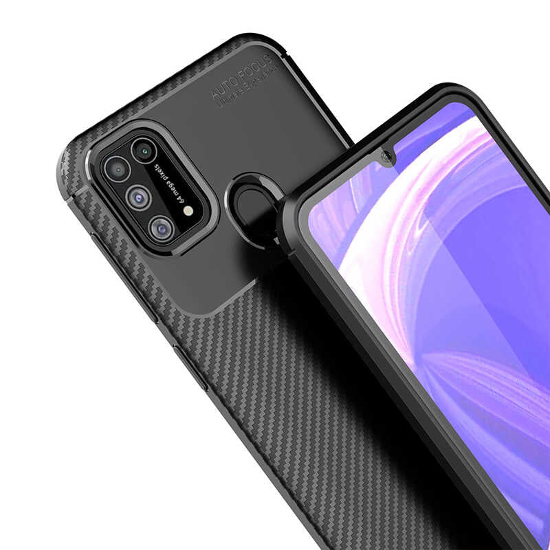 Galaxy M31 Kılıf Zore Negro Silikon Kapak Siyah