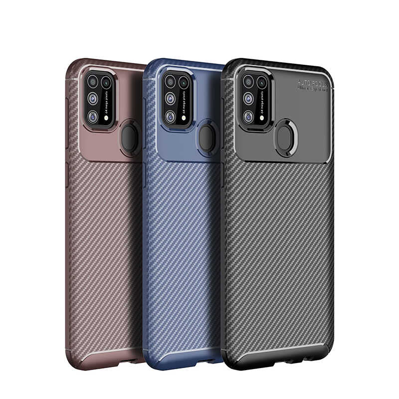 Galaxy M31 Kılıf Zore Negro Silikon Kapak Siyah