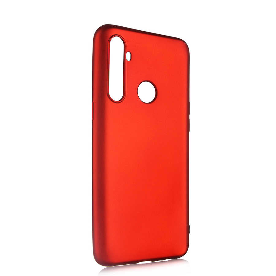 Realme 5İ Kılıf Zore Premier Silikon Kapak Kırmızı