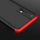 Realme 7 Kılıf Zore Ays Kapak Siyah-Kırmızı