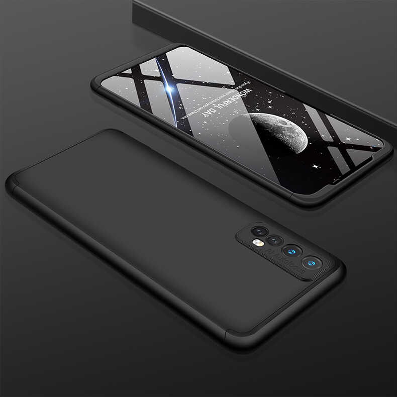 Realme 7 Kılıf Zore Ays Kapak Siyah