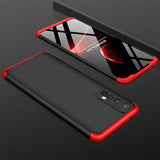 Realme 7 Kılıf Zore Ays Kapak Siyah-Kırmızı