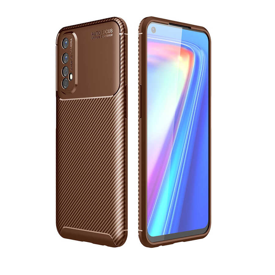 Realme 7 Kılıf Zore Negro Silikon Kapak Lacivert