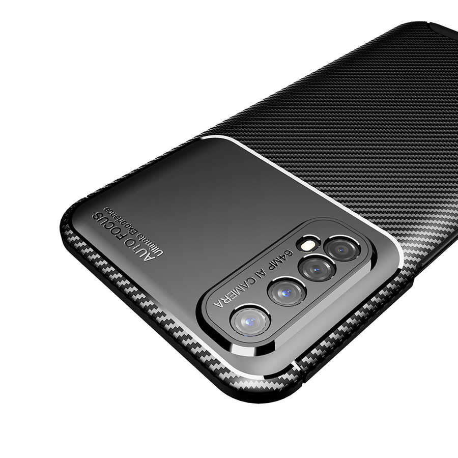 Realme 7 Kılıf Zore Negro Silikon Kapak Lacivert