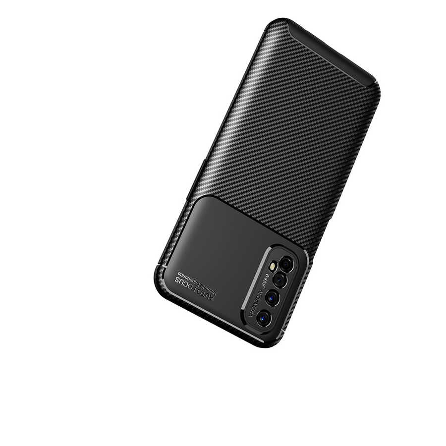 Realme 7 Kılıf Zore Negro Silikon Kapak Lacivert