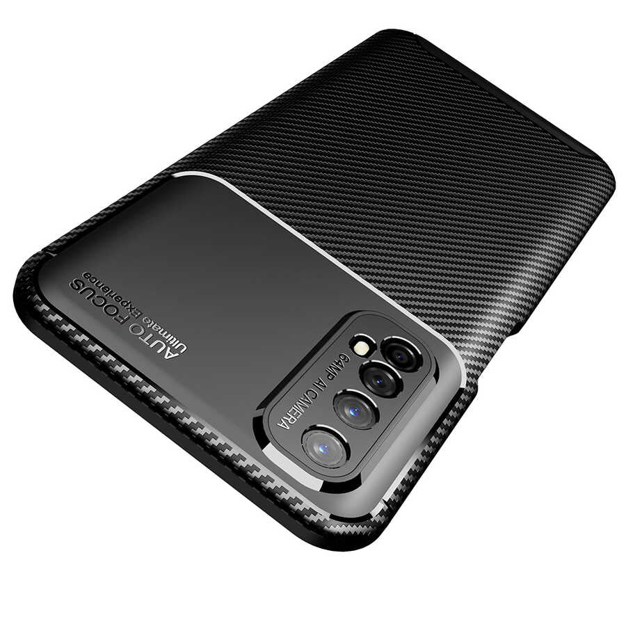 Realme 7 Kılıf Zore Negro Silikon Kapak Lacivert