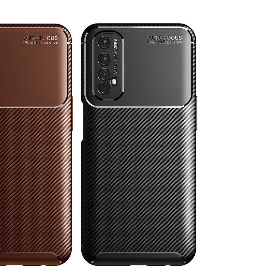 Realme 7 Kılıf Zore Negro Silikon Kapak Lacivert