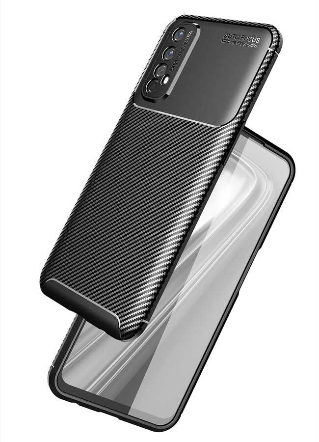 Realme 7 Kılıf Zore Negro Silikon Kapak Lacivert