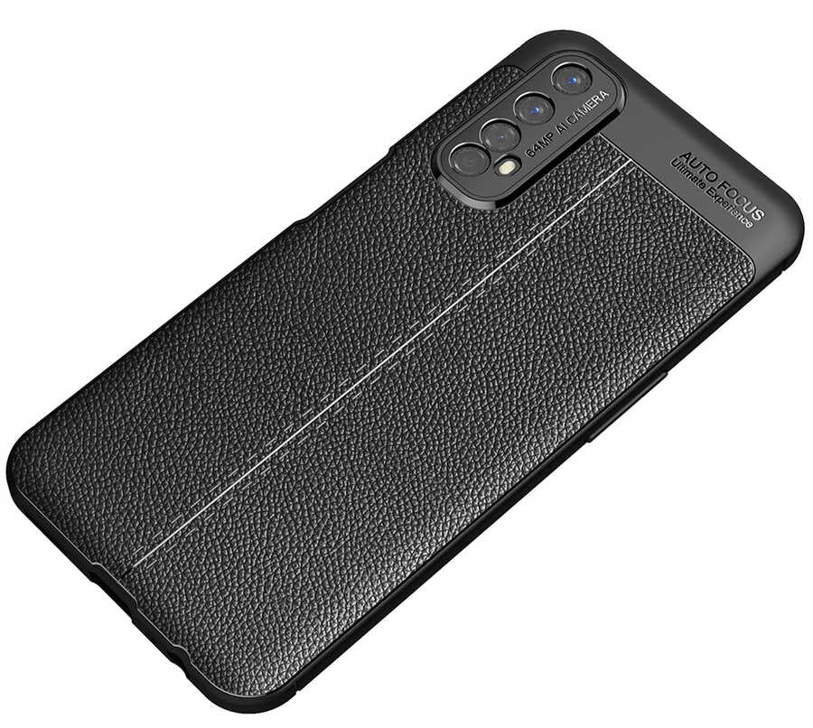 Realme 7 Kılıf Zore Niss Silikon Kapak Lacivert