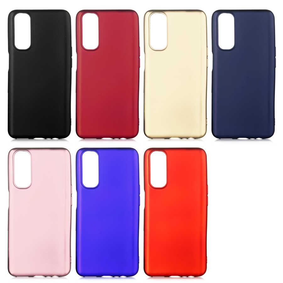 Realme 7 Kılıf Zore Premier Silikon Kapak Gold