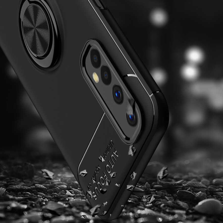 Realme 7 Kılıf Zore Ravel Silikon Kapak Siyah