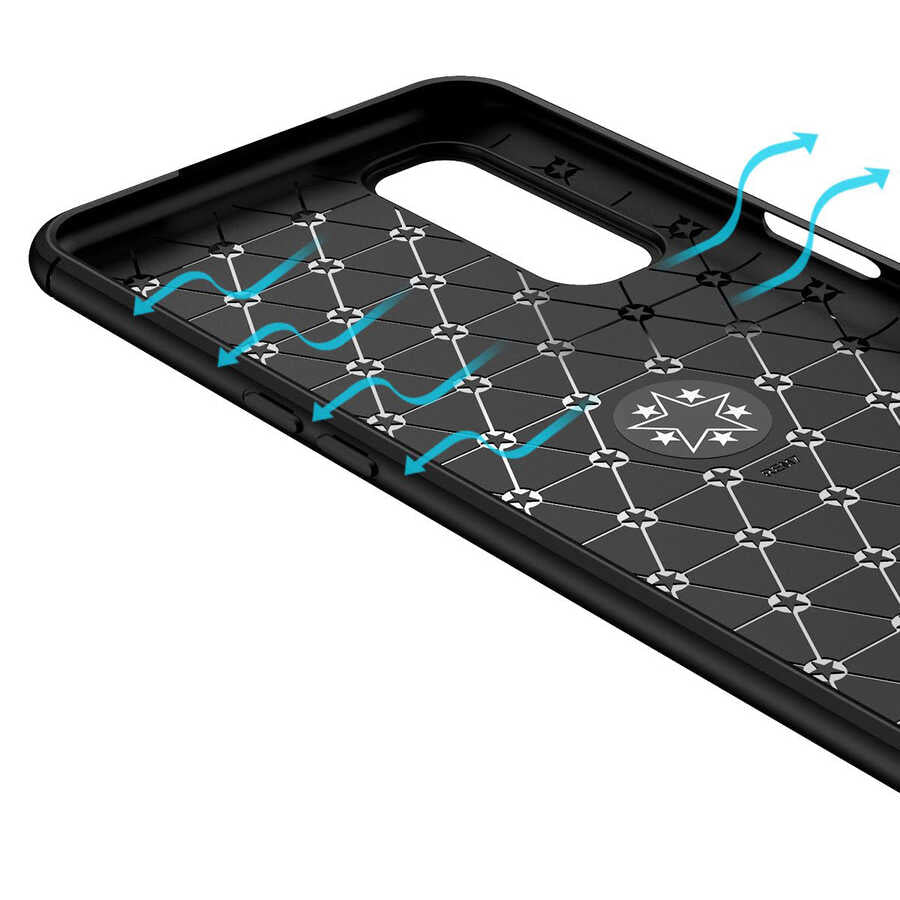 Realme 7 Kılıf Zore Ravel Silikon Kapak Siyah