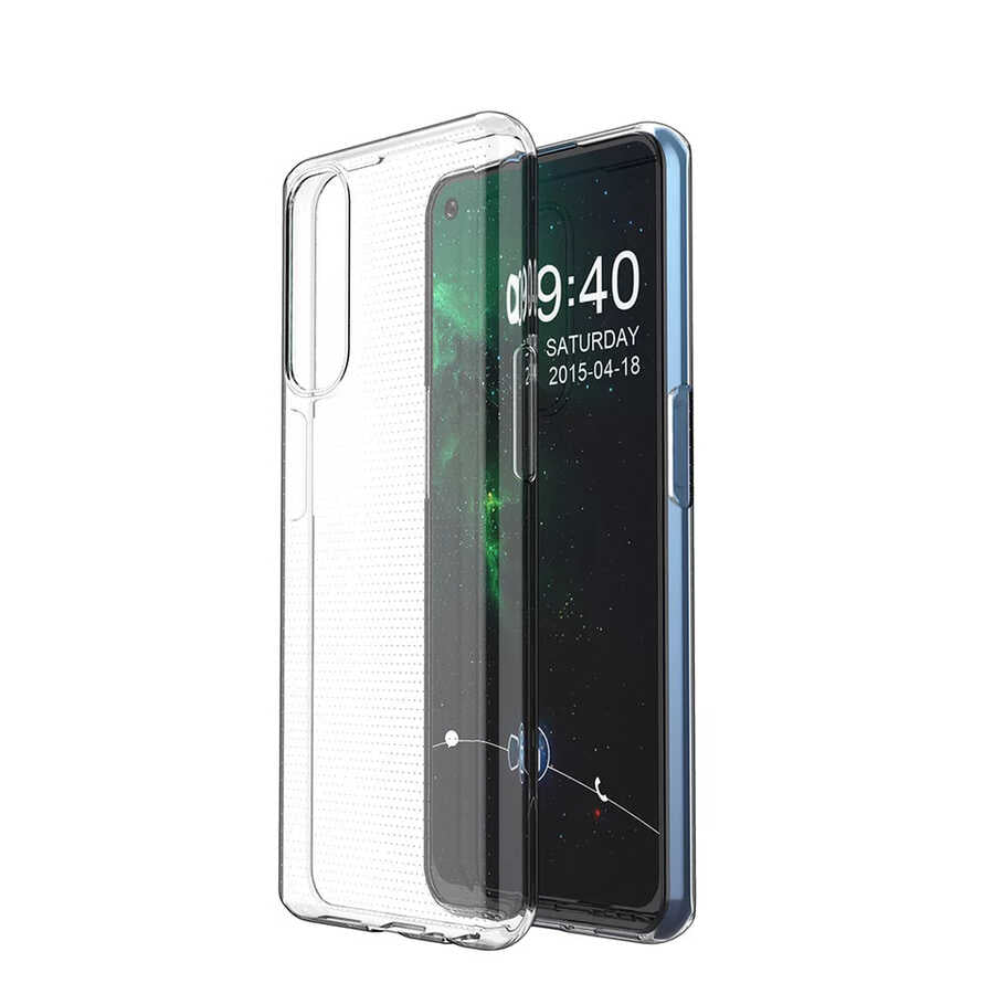 Realme 7 Kılıf Zore Süper Silikon Kapak Renksiz