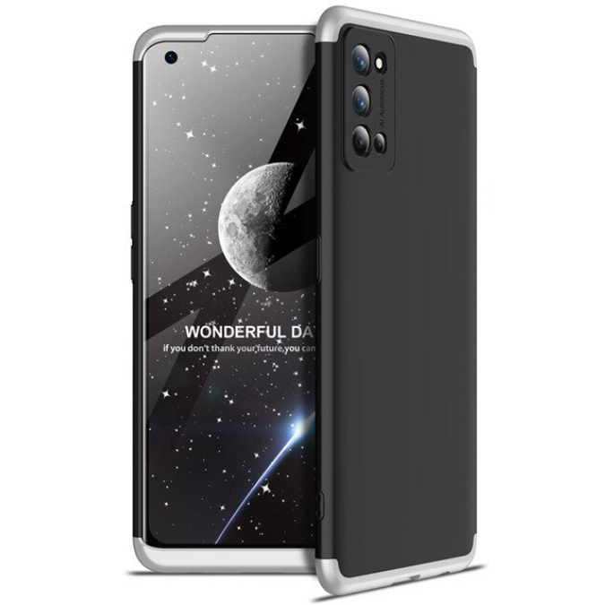 Realme 7 Pro Kılıf Zore Ays Kapak Siyah-Gri