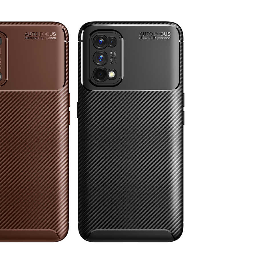 Realme 7 Pro Kılıf Zore Negro Silikon Kapak Lacivert