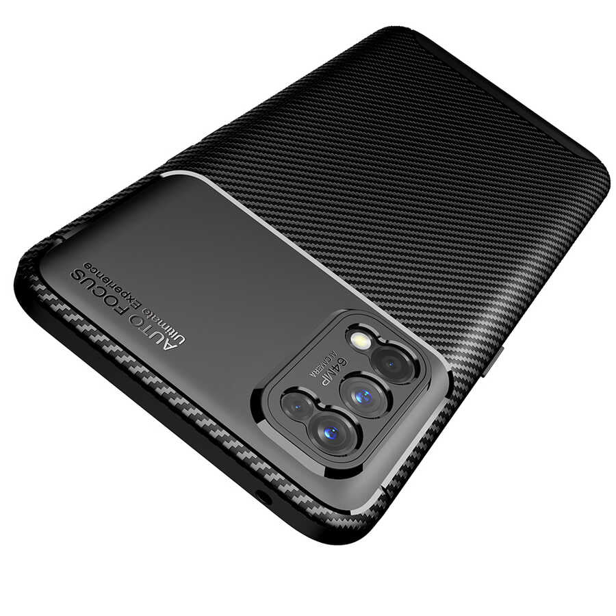 Realme 7 Pro Kılıf Zore Negro Silikon Kapak Kahverengi