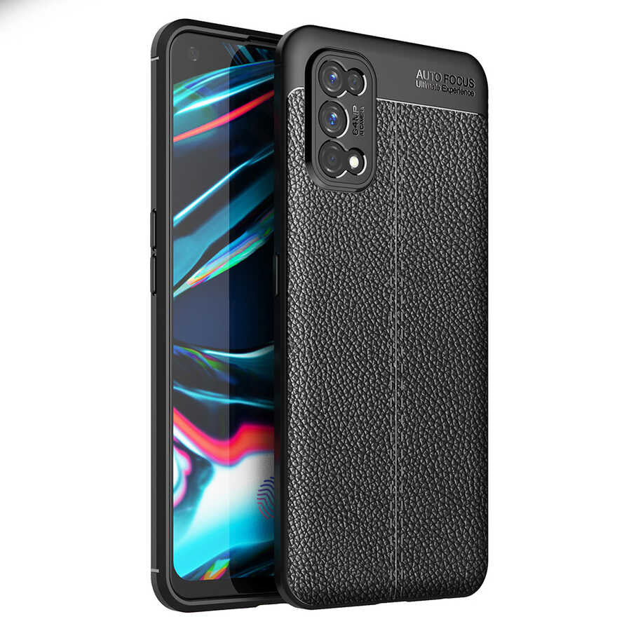 Realme 7 Pro Kılıf Zore Niss Silikon Kapak Siyah