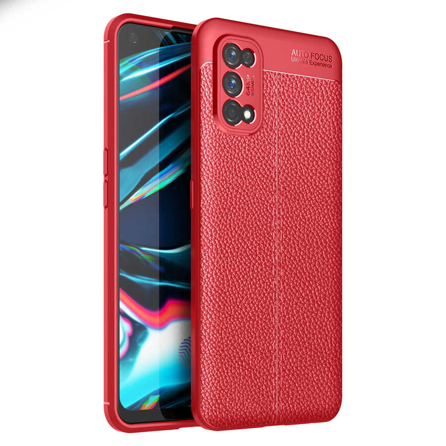 Realme 7 Pro Kılıf Zore Niss Silikon Kapak Kırmızı