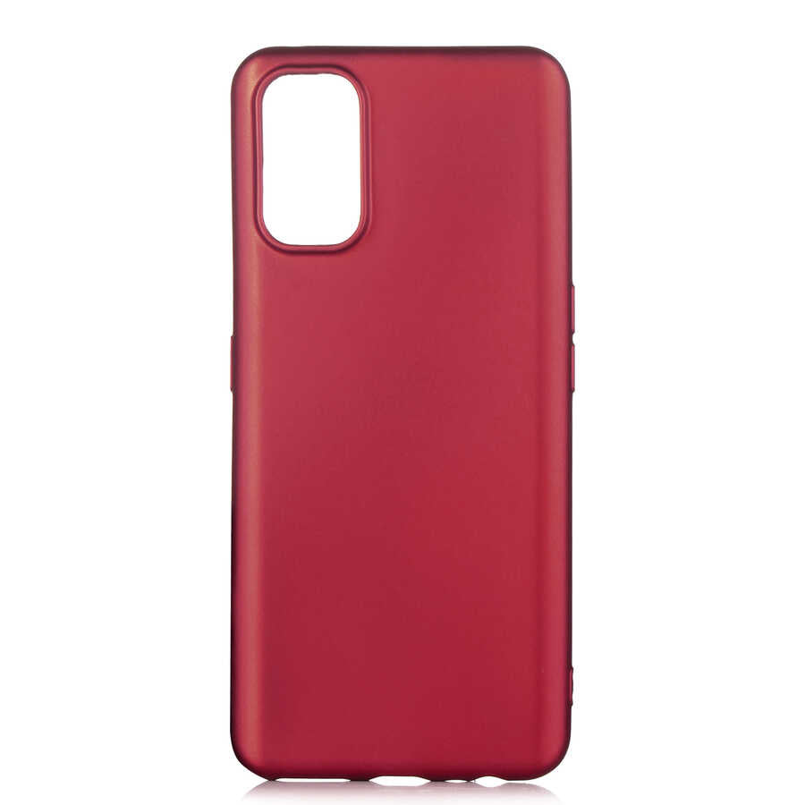 Realme 7 Pro Kılıf Zore Premier Silikon Kapak Mürdüm