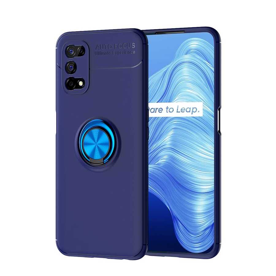 Realme 7 Pro Kılıf Zore Ravel Silikon Kapak Kırmızı