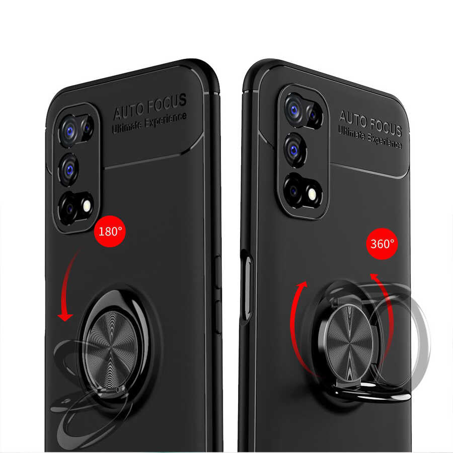 Realme 7 Pro Kılıf Zore Ravel Silikon Kapak Kırmızı