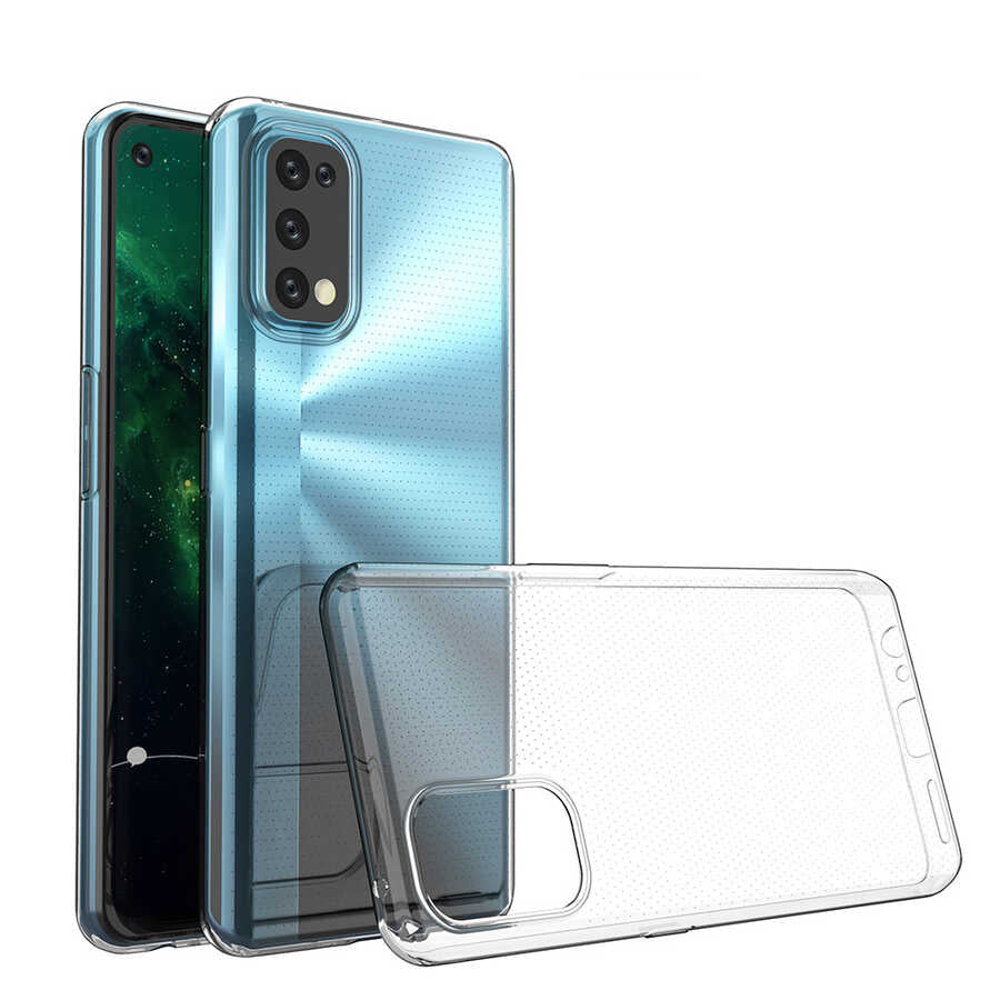 Realme 7 Pro Kılıf Zore Süper Silikon Kapak Renksiz