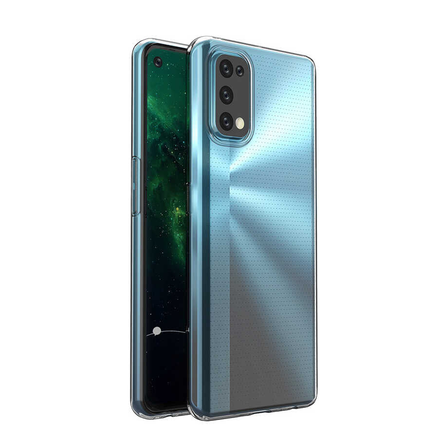 Realme 7 Pro Kılıf Zore Süper Silikon Kapak Renksiz