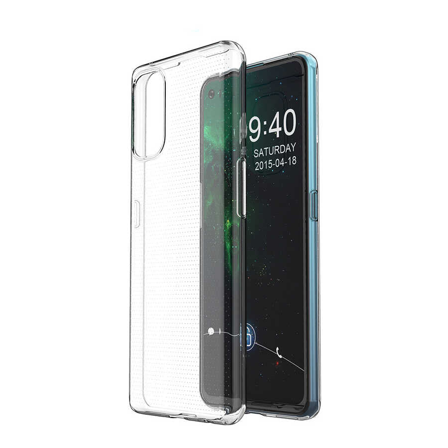 Realme 7 Pro Kılıf Zore Süper Silikon Kapak Renksiz