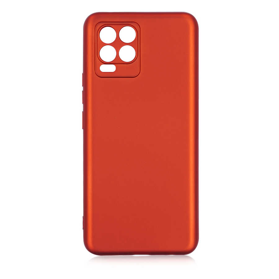 Realme 8 Kılıf Zore Premier Silikon Kapak Kırmızı