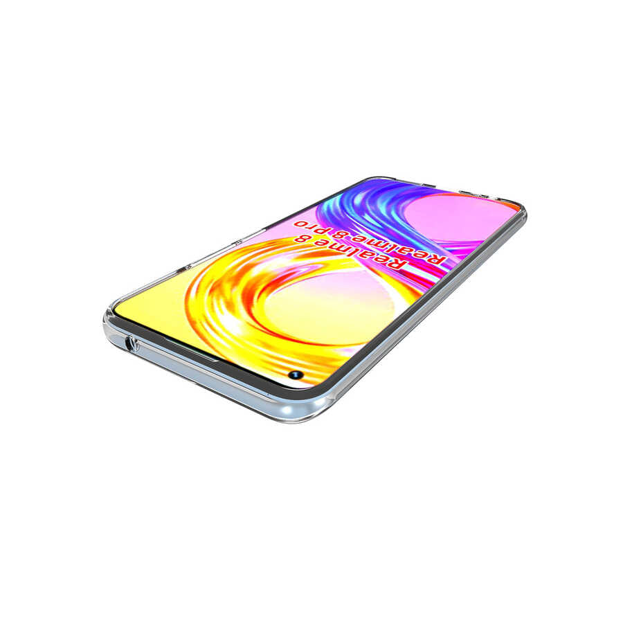 Realme 8 Pro Kılıf Zore Süper Silikon Kapak Renksiz