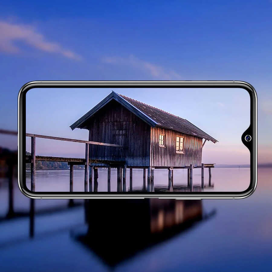 Realme C11 Davin 5D Cam Ekran Koruyucu Siyah