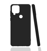 Realme C15 Kılıf Zore Biye Silikon Siyah