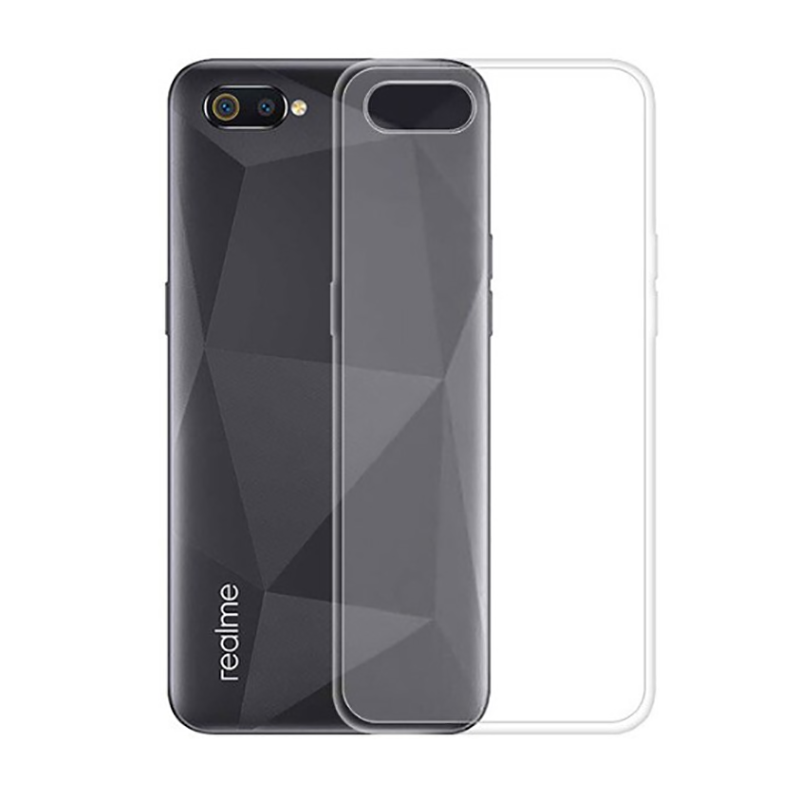 Realme C2 Kılıf Zore Süper Silikon Kapak Renksiz