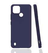 Realme C21 Kılıf Zore Biye Silikon Lacivert