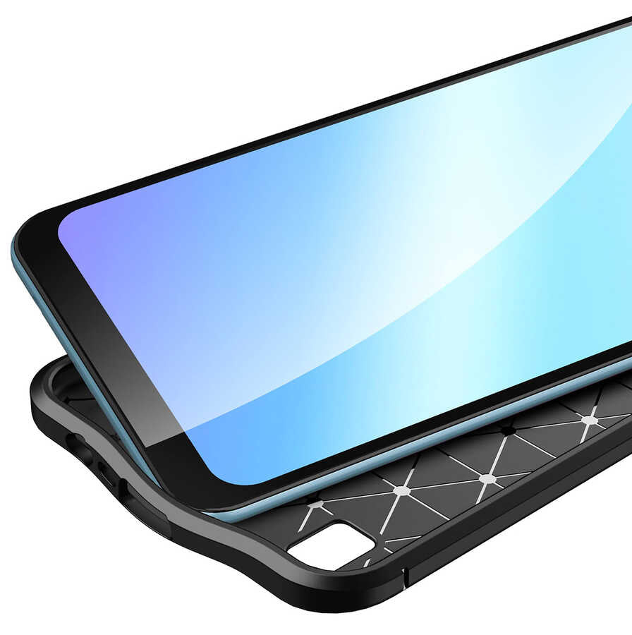 Realme C21 Kılıf Zore Niss Silikon Kapak Kırmızı