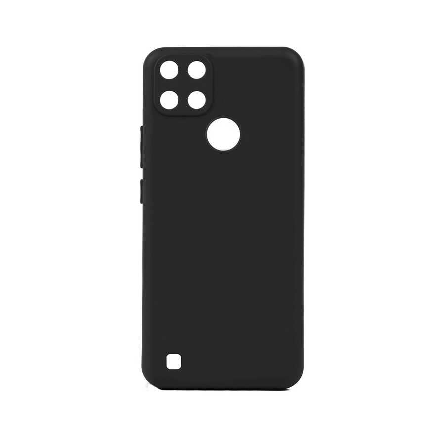 Realme C21Y Kılıf Zore Biye Silikon Siyah