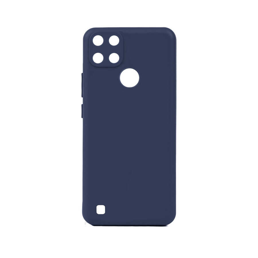 Realme C21Y Kılıf Zore Biye Silikon Lacivert