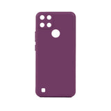 Realme C21Y Kılıf Zore Biye Silikon Mor