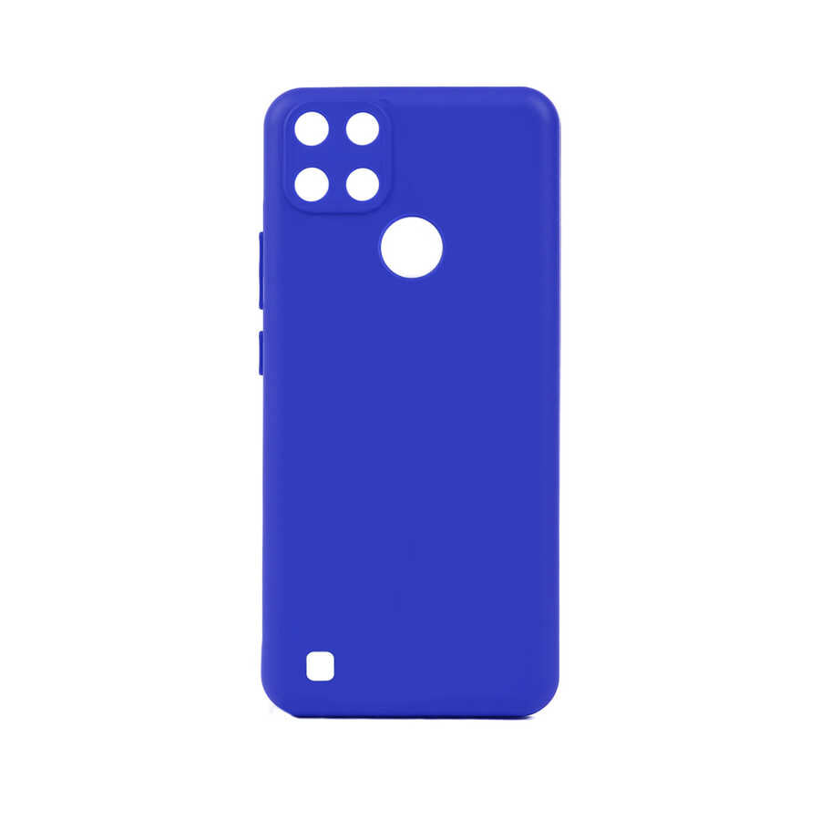 Realme C21Y Kılıf Zore Biye Silikon Mavi